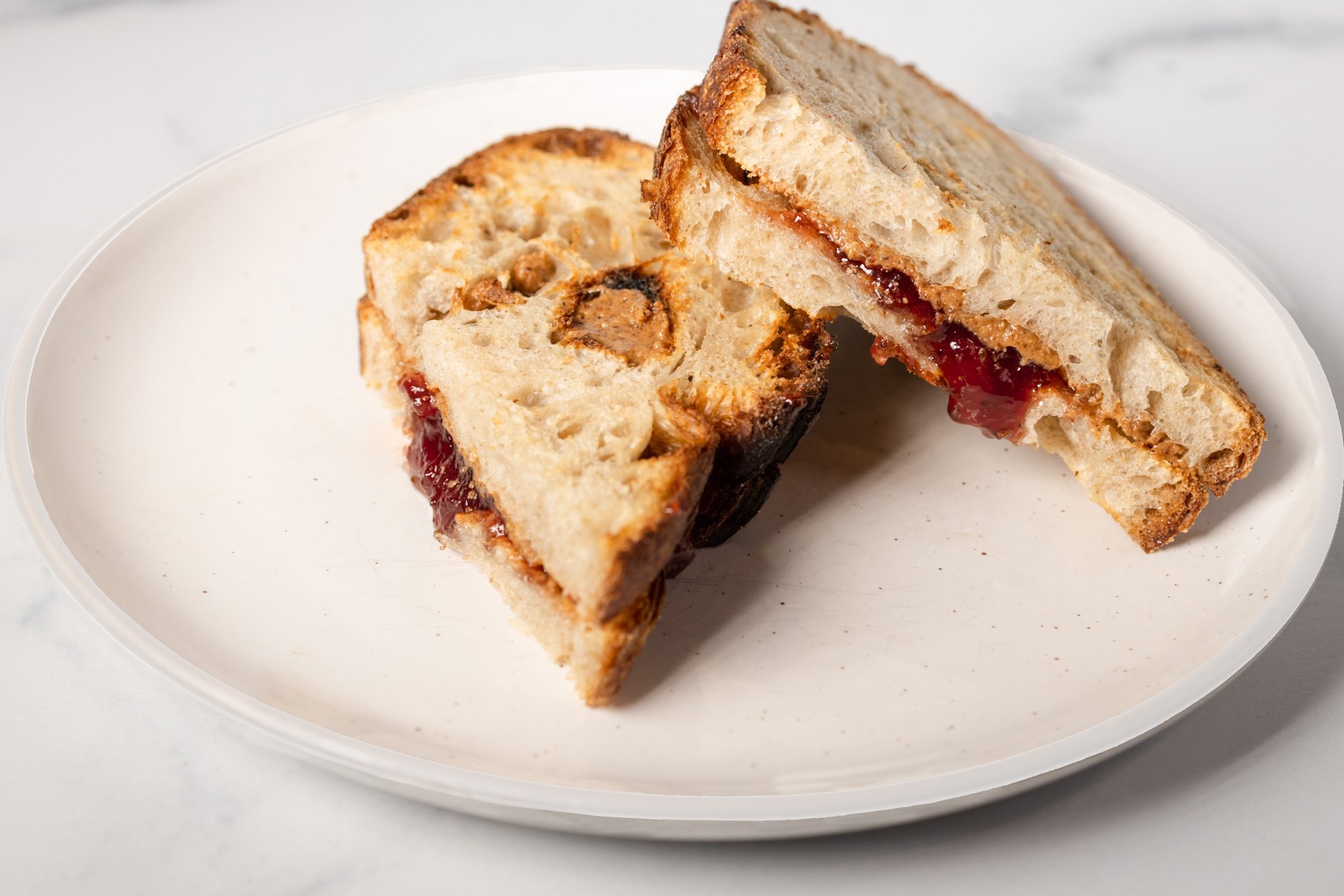 Almond Butter + Jam Sandwich