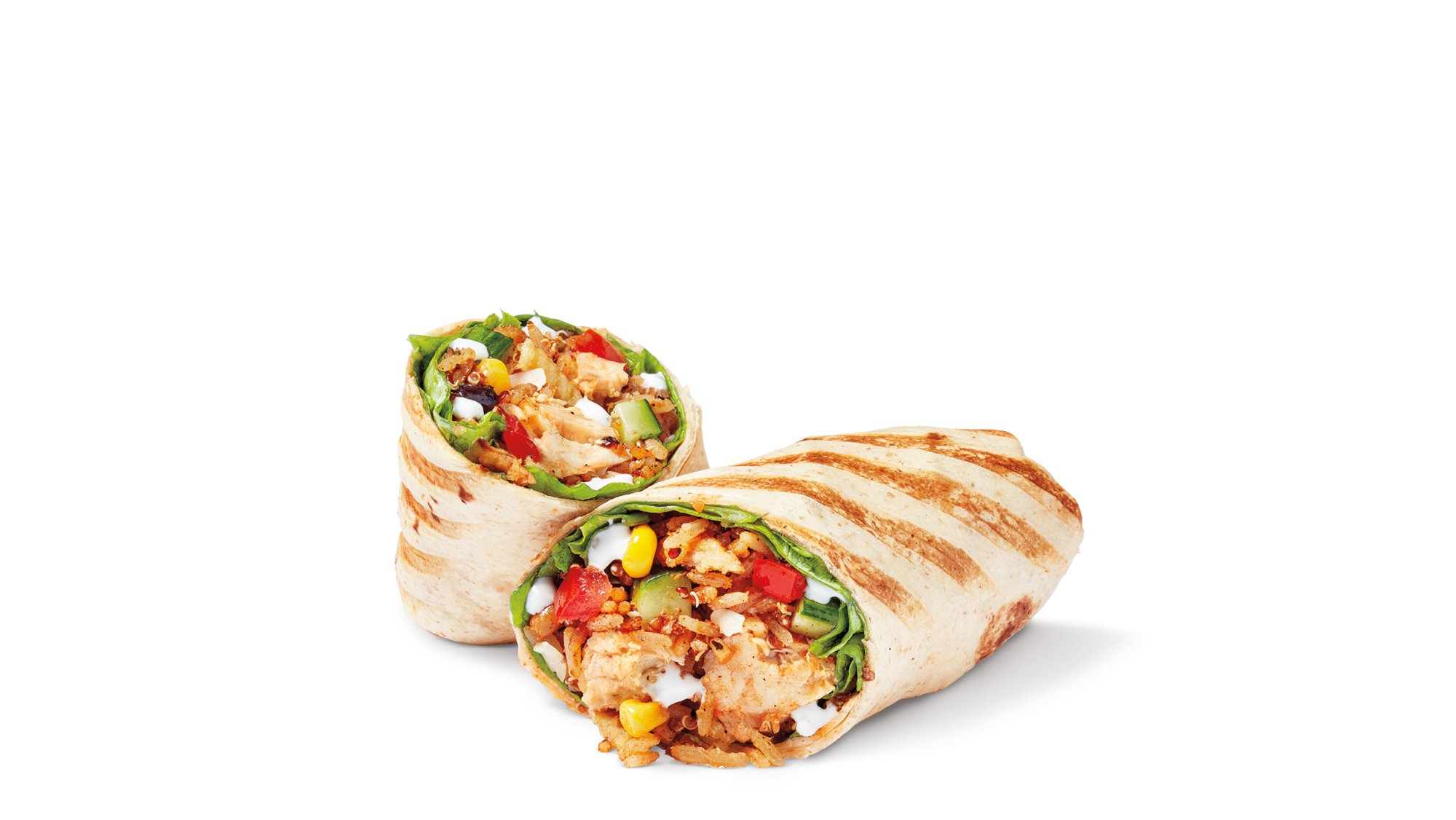 Slow-Cooked Chicken Cilantro Lime Wrap w/ cheese