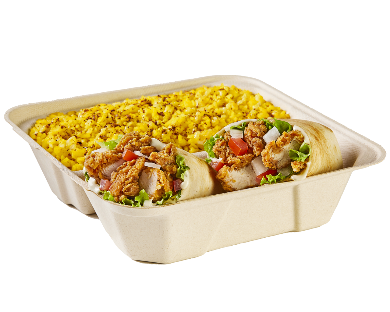 Crispy Chicken Shawarma Wrap Box