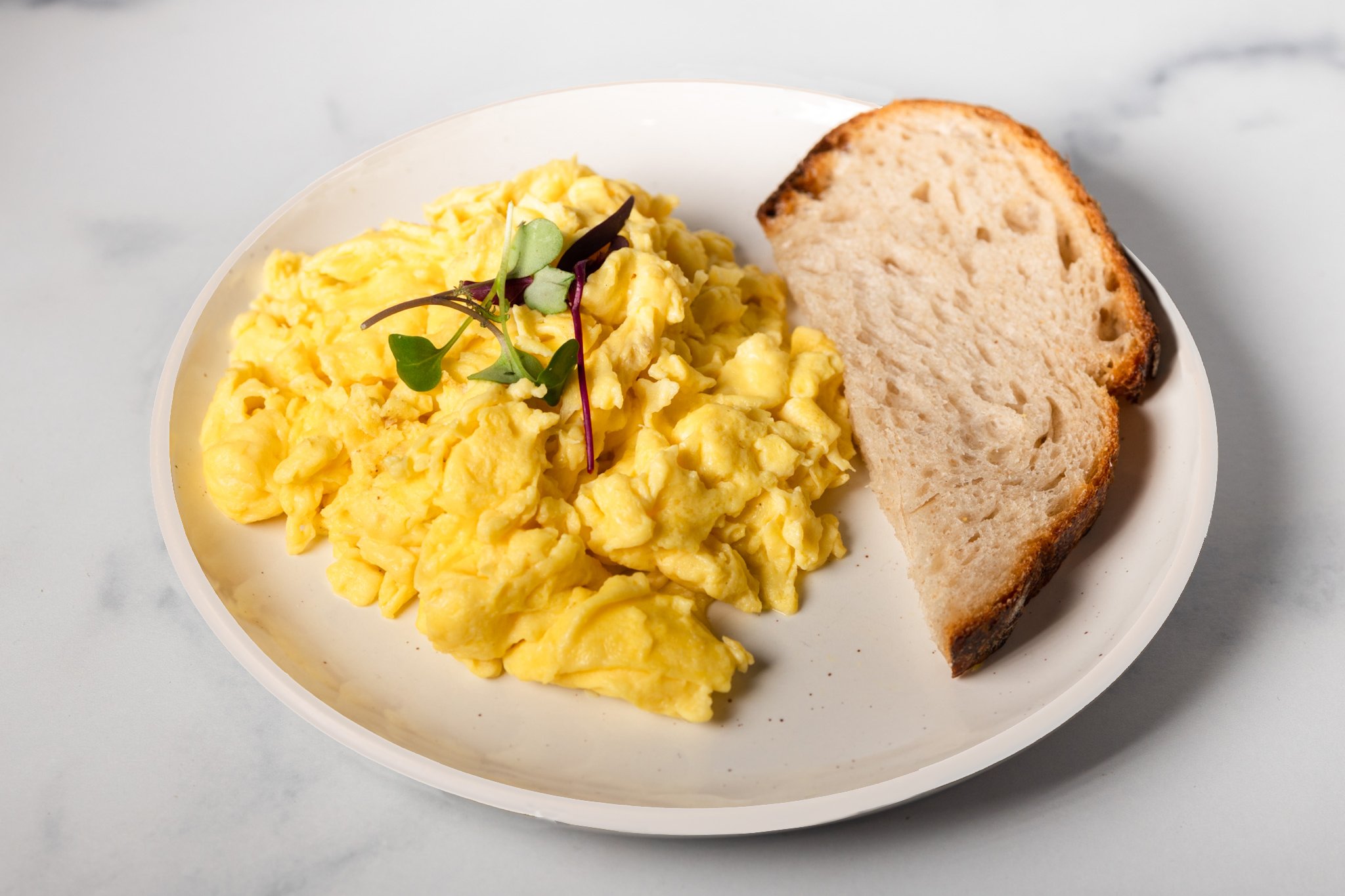 Kid's Scrambled Eggs + Toast