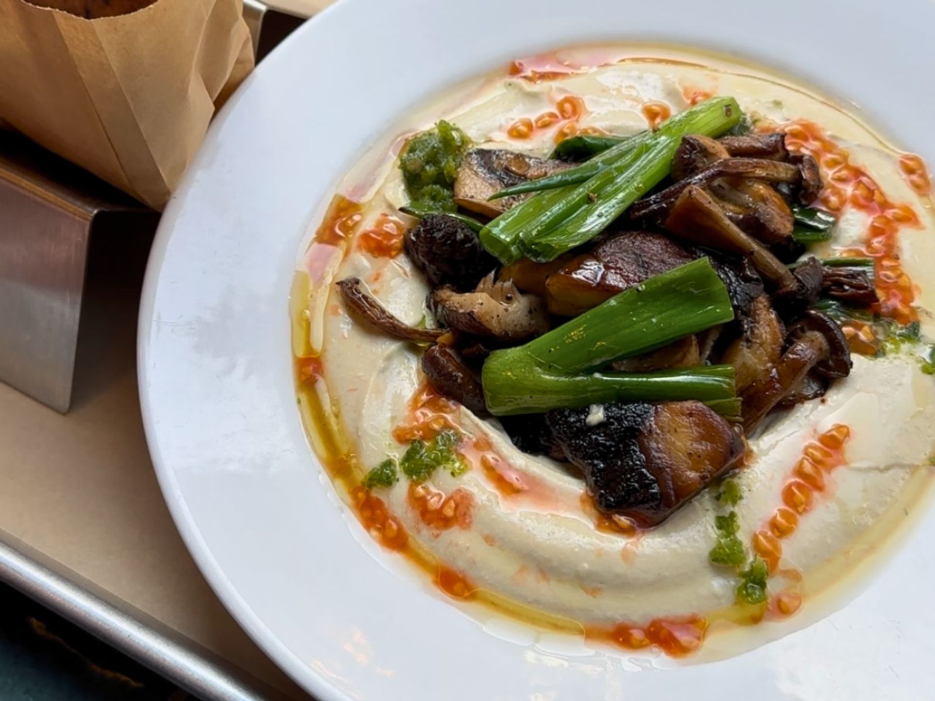 Wild Mushrooms Hummus