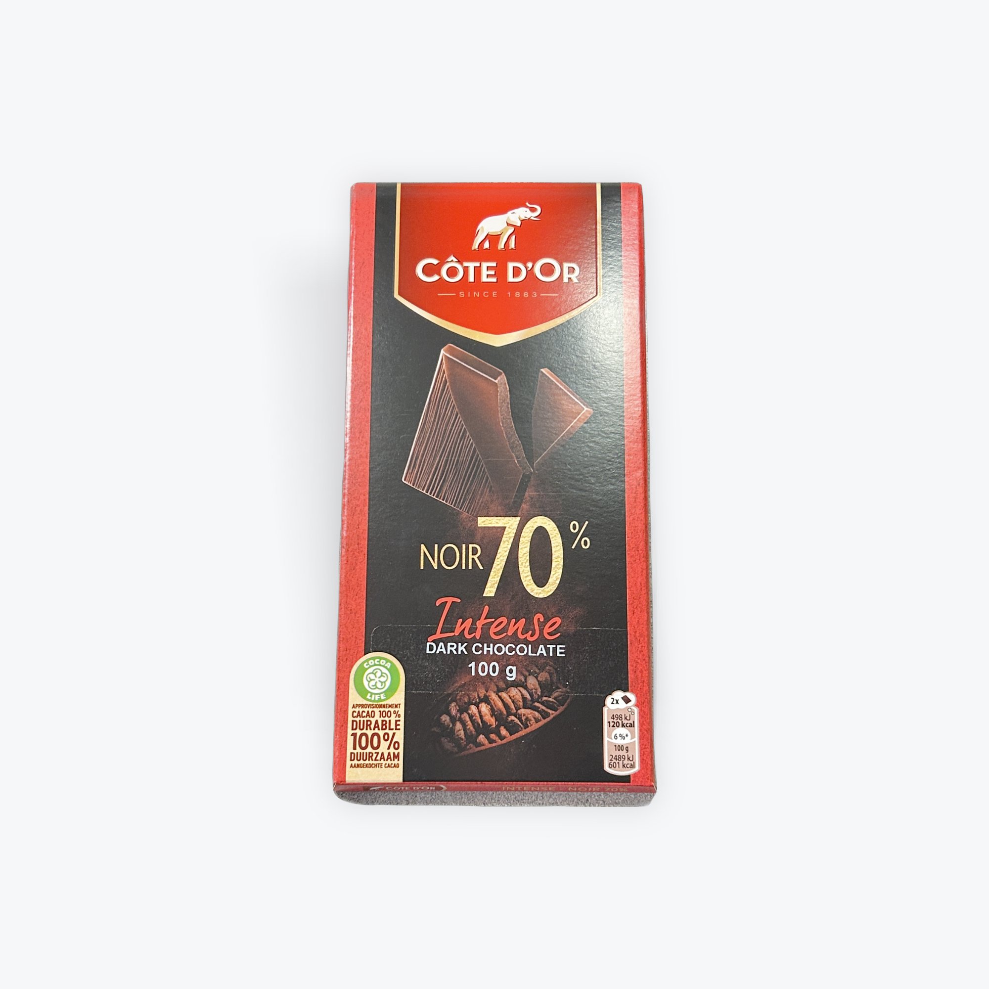 Dark noir 70% intense chocolate 100g