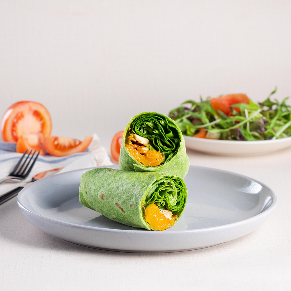 Pumpkin Halloumi Wrap