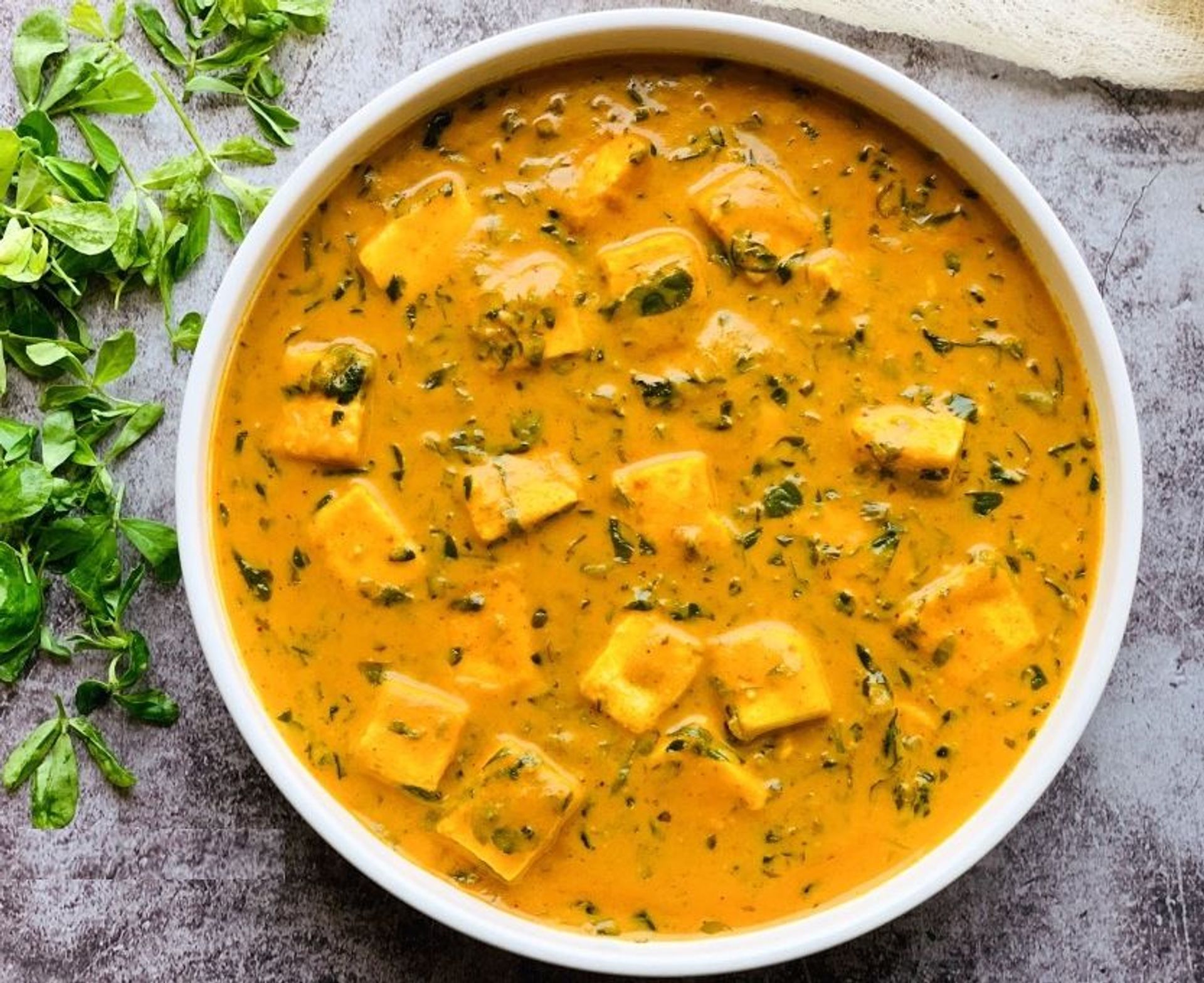Malai Methi Paneer 