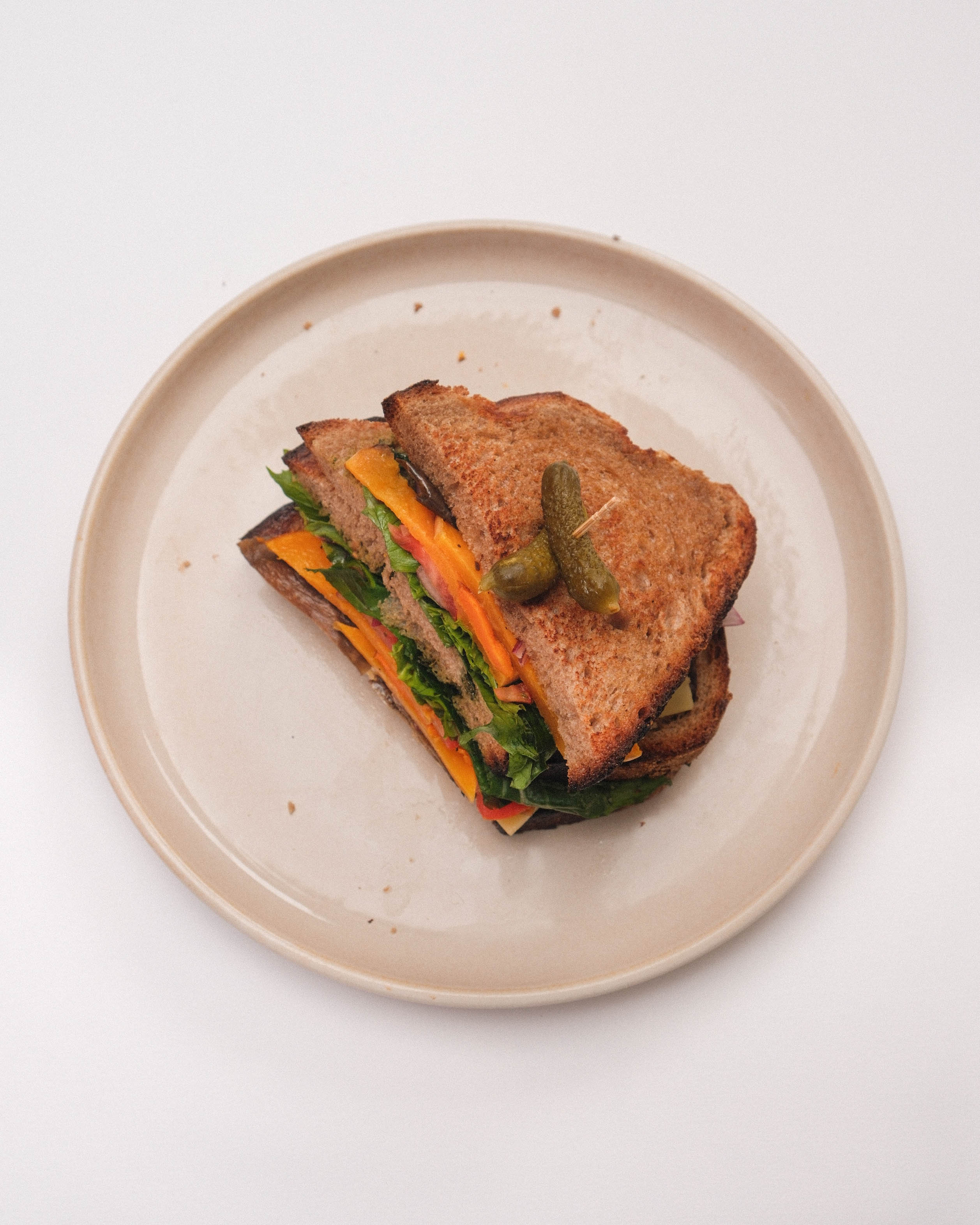 Pesto Pumpkin & Cheese Sandwich