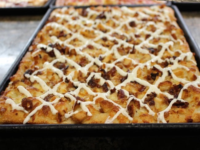 Chicken and Bacon Ranch Focaccia Slice