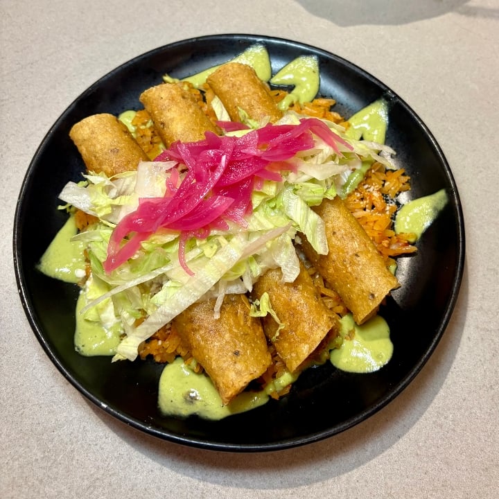 Chicken Flautas Plate
