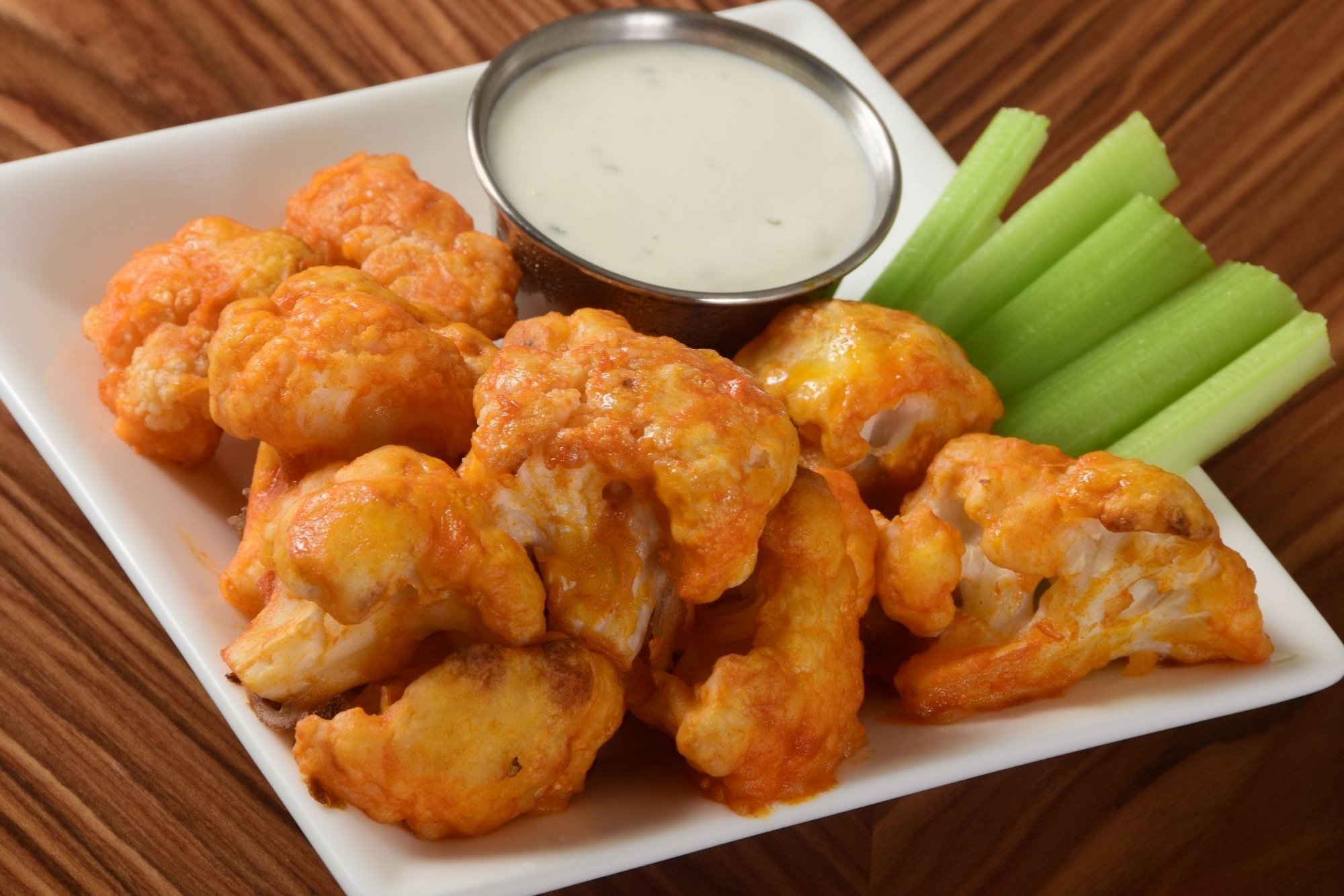 Air Fried Keto Buffalo Cauliflower Bites