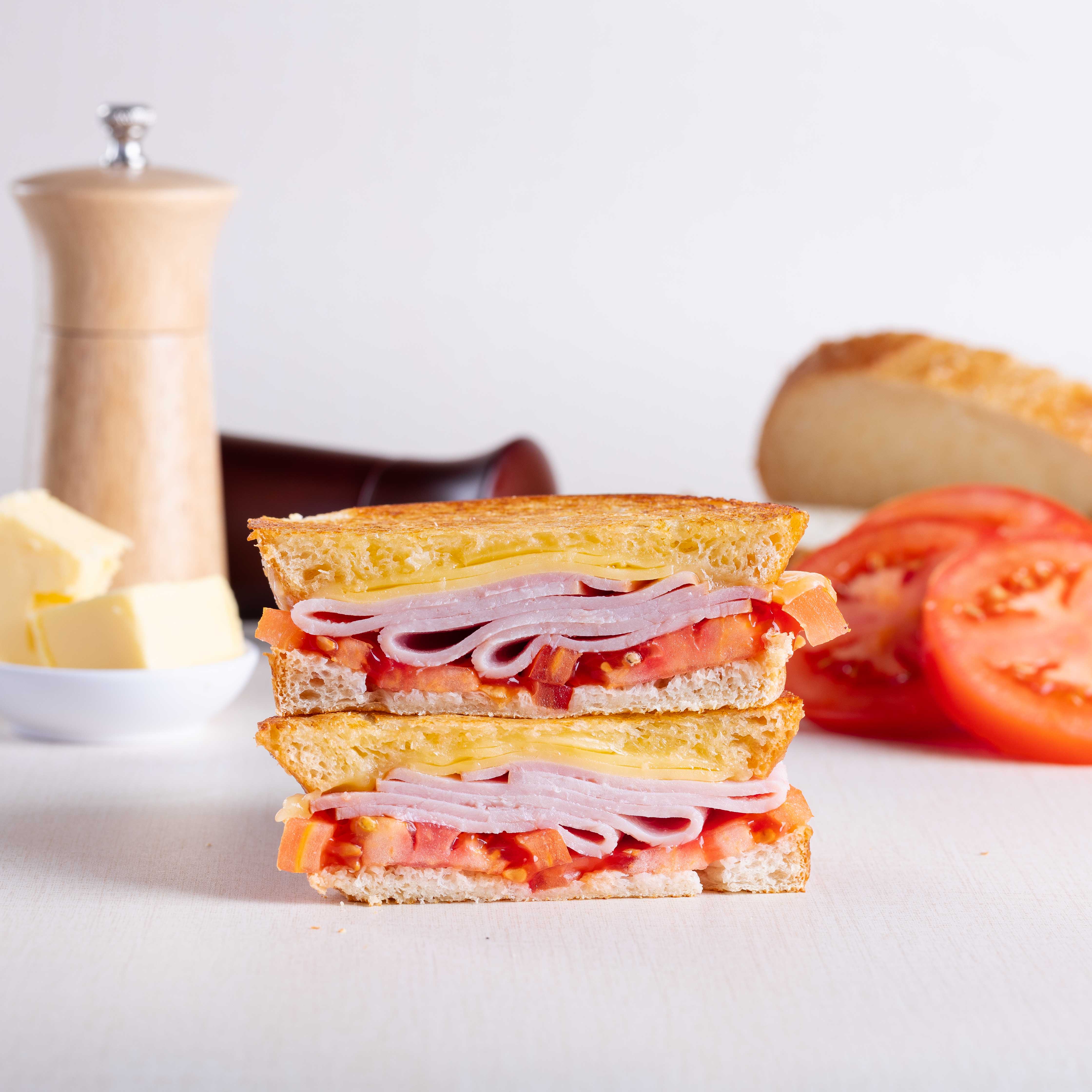 Ham Cheese Tomato Toastie