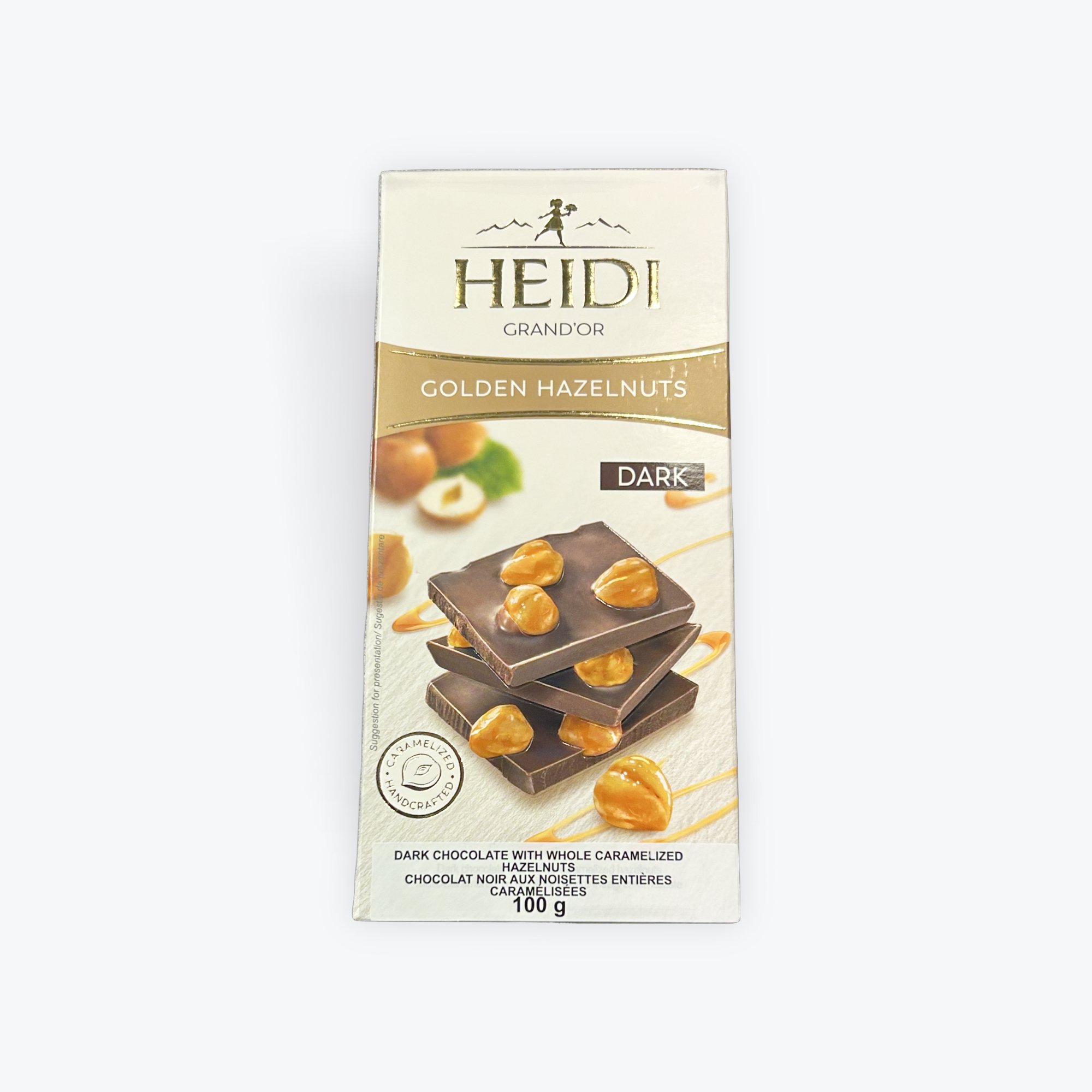 Dark chocolate hazelnut (Heidi) 100g