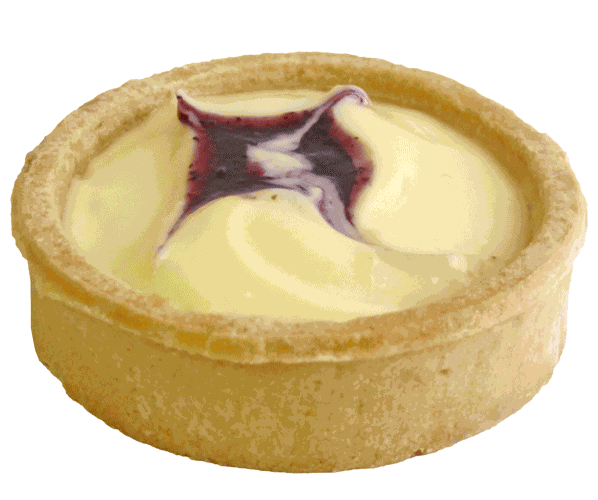 Blue Custard Tart Pastry