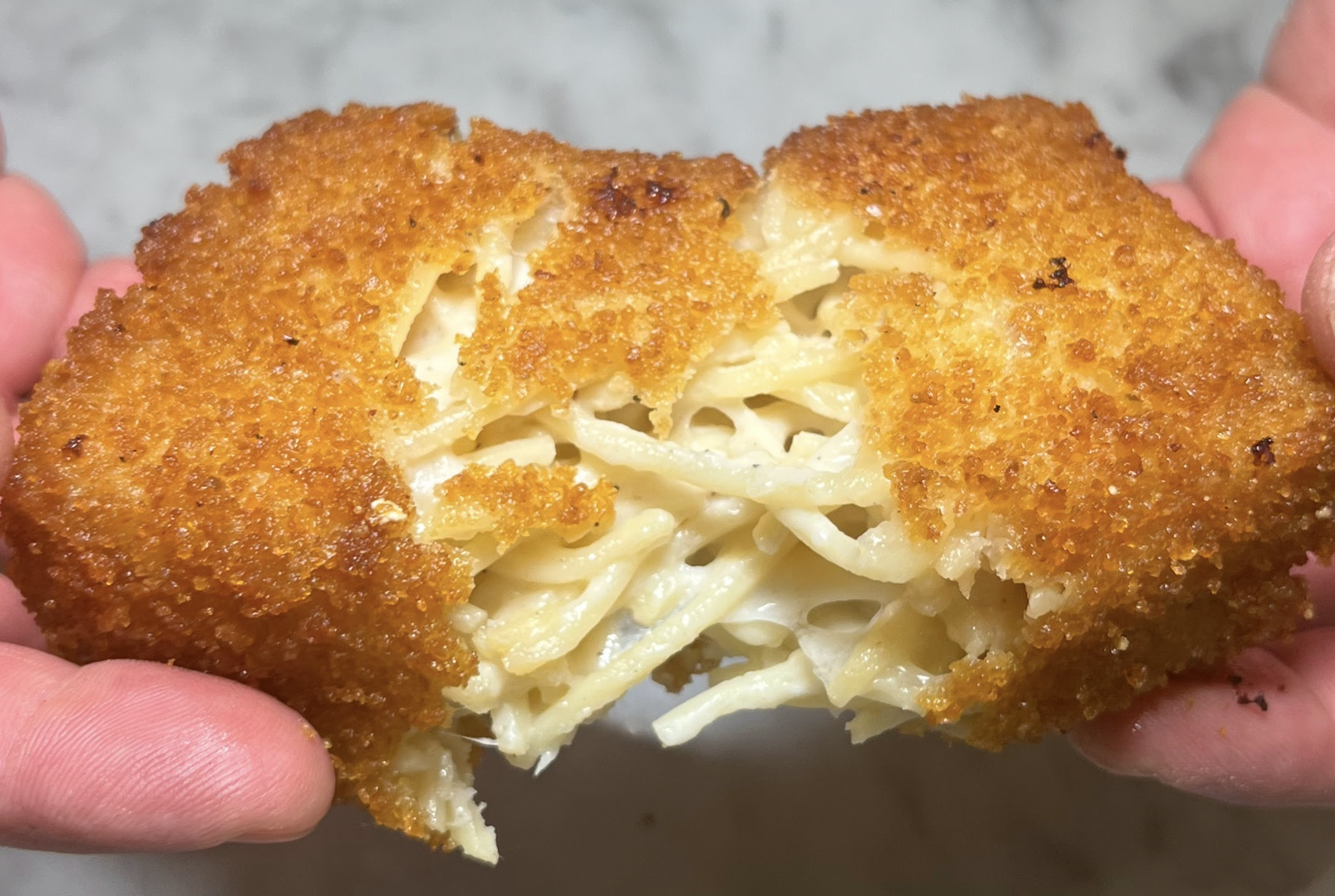 Fried Pasta Cacio e Pepe