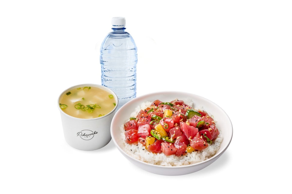 Poke Your Way Combo - Regular (Drink + Miso Soup or Kettle Chips)