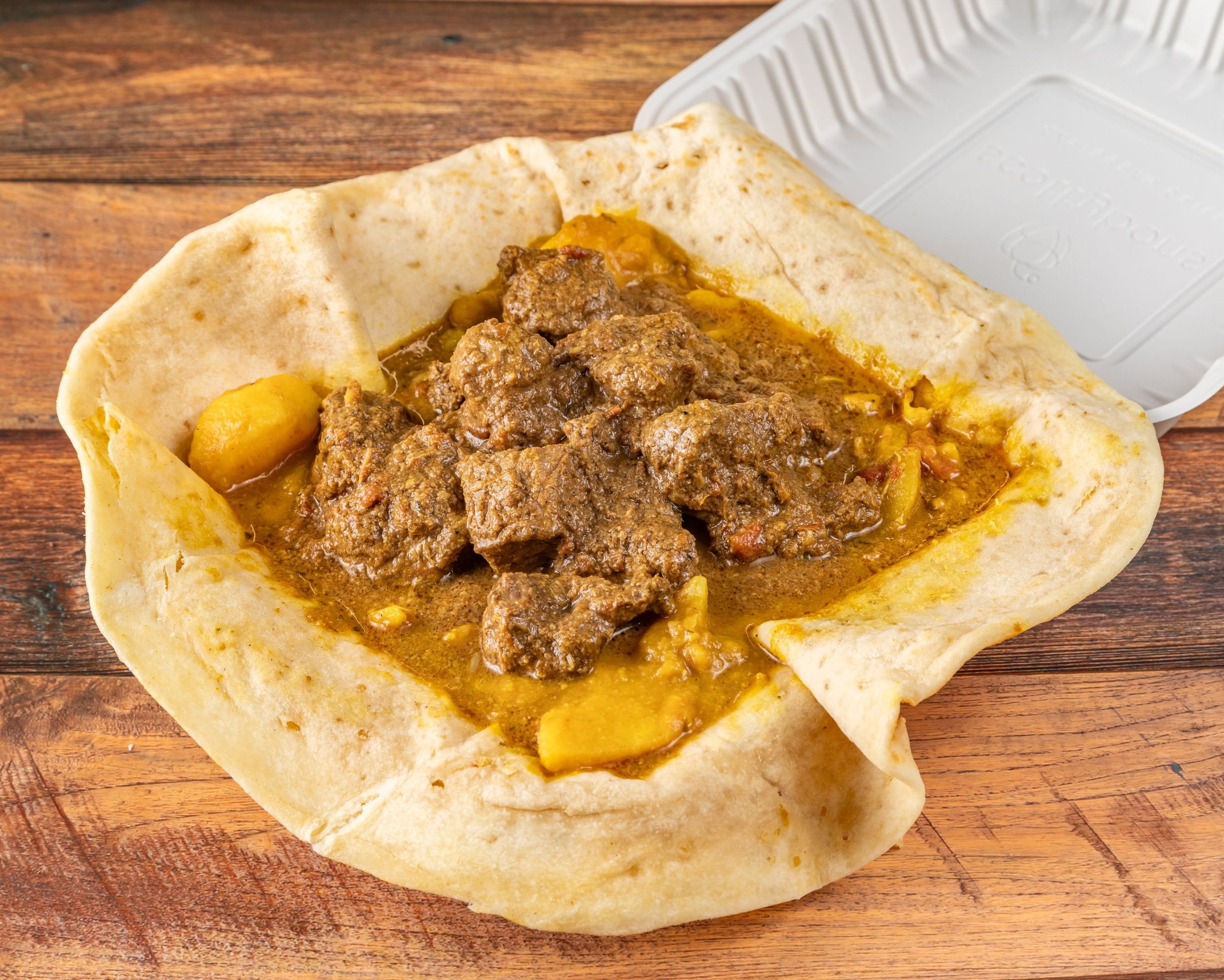  Curry Goat Roti