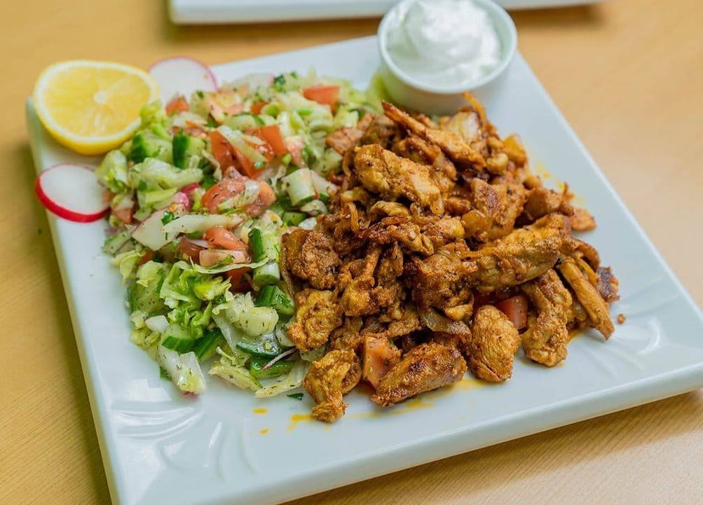 Shawarma on Salad