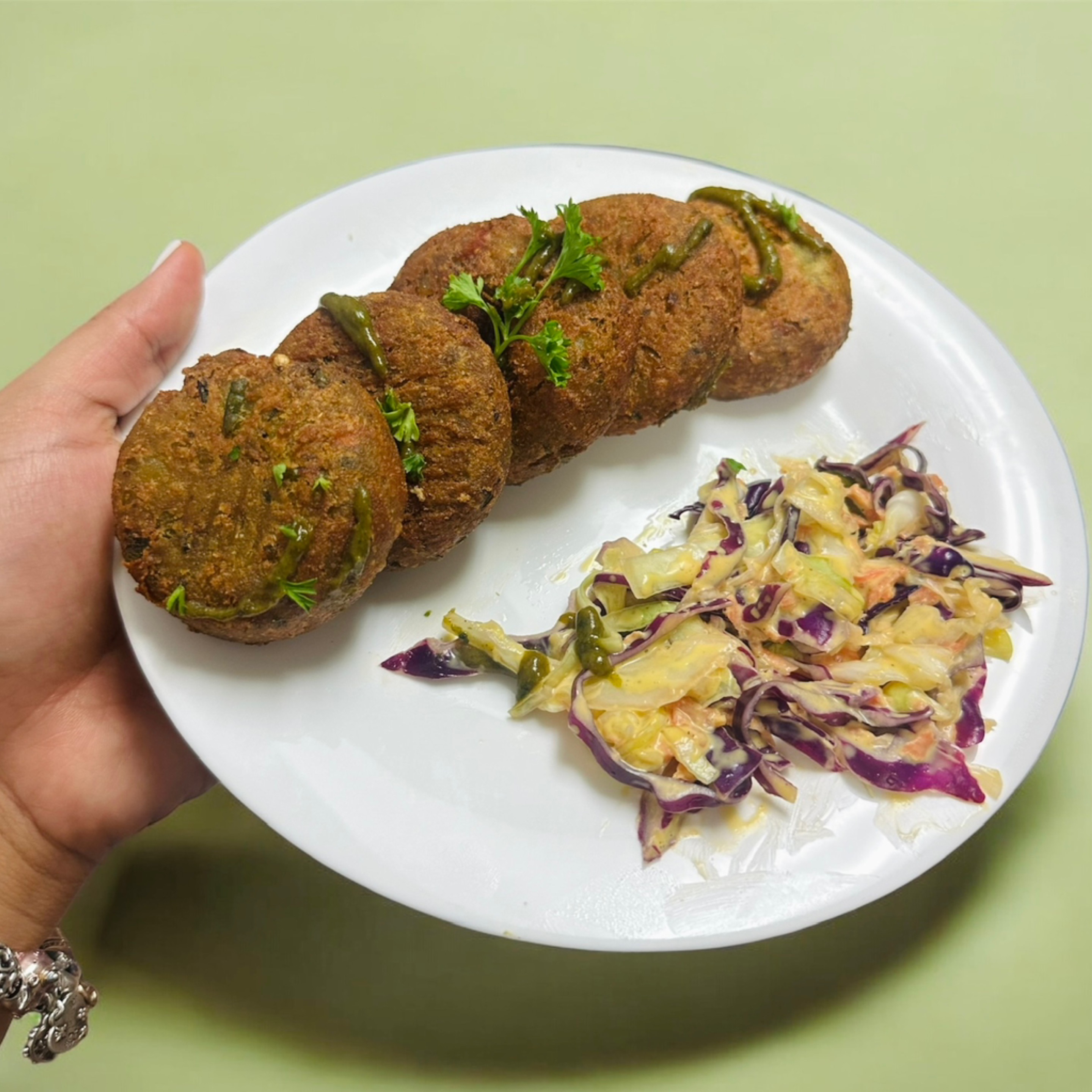 Hara Bhara Kebab (v) (5pcs)