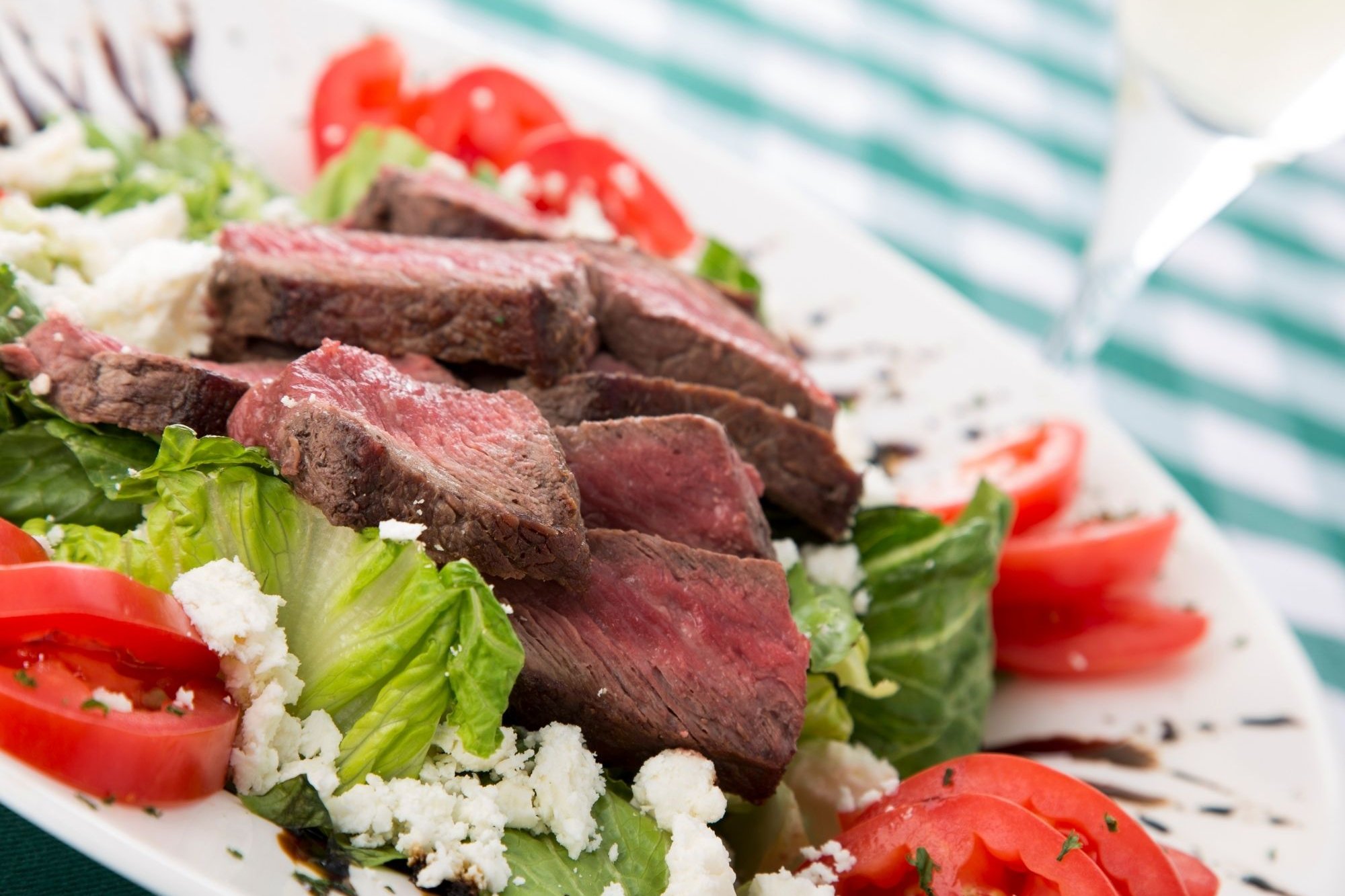 Local Grass Fed Grilled Steak Salad