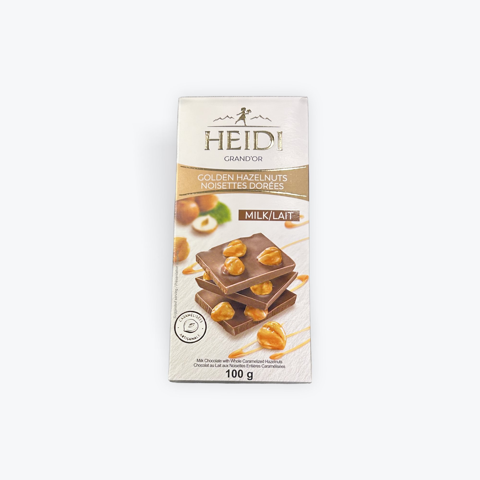 Milk chocolate hazelnut (Heidi) 100g