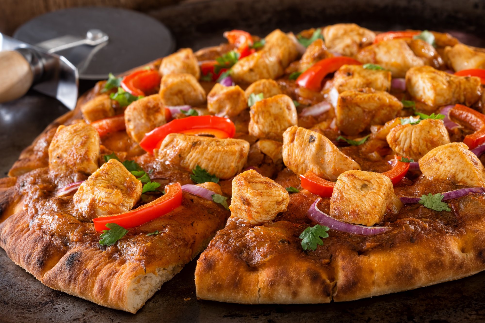 Organic Free Range Grilled Chicken Pizza