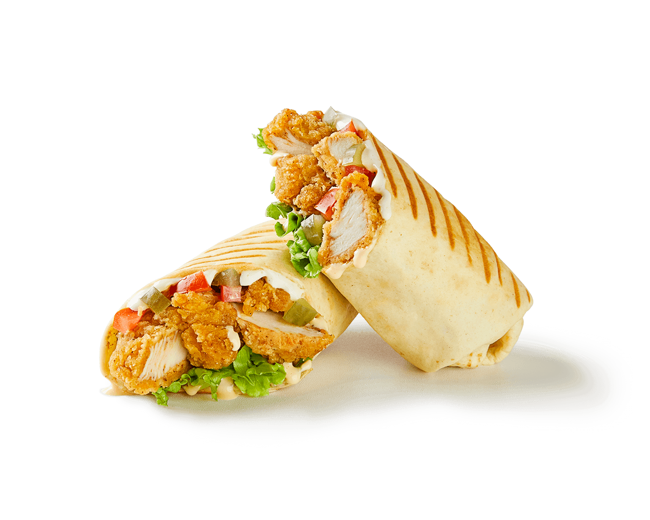 Crispy Chicken Shawarma Wrap