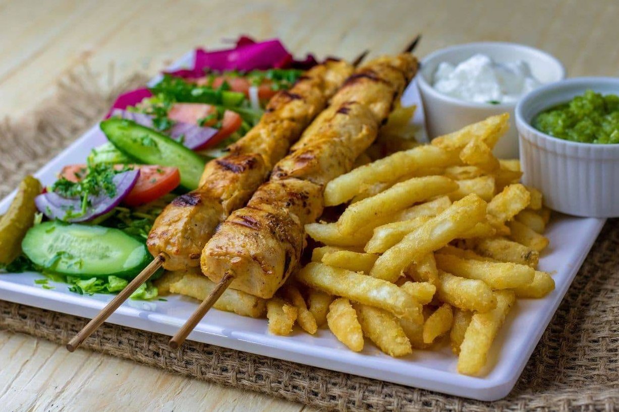 shish Tawook (2 skewers )