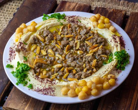 Hummus with Ground Beef