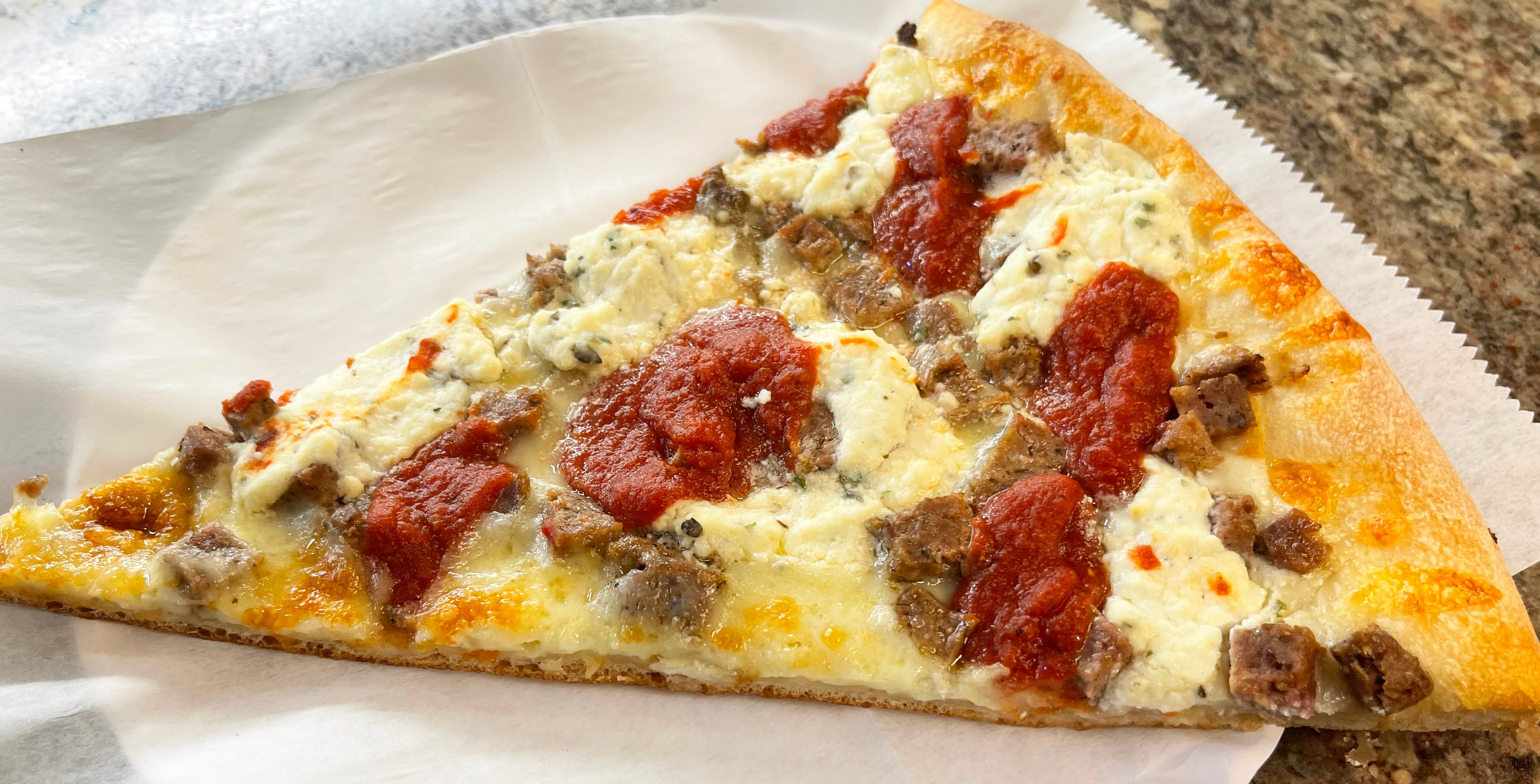 Meatball and Ricotta Slice