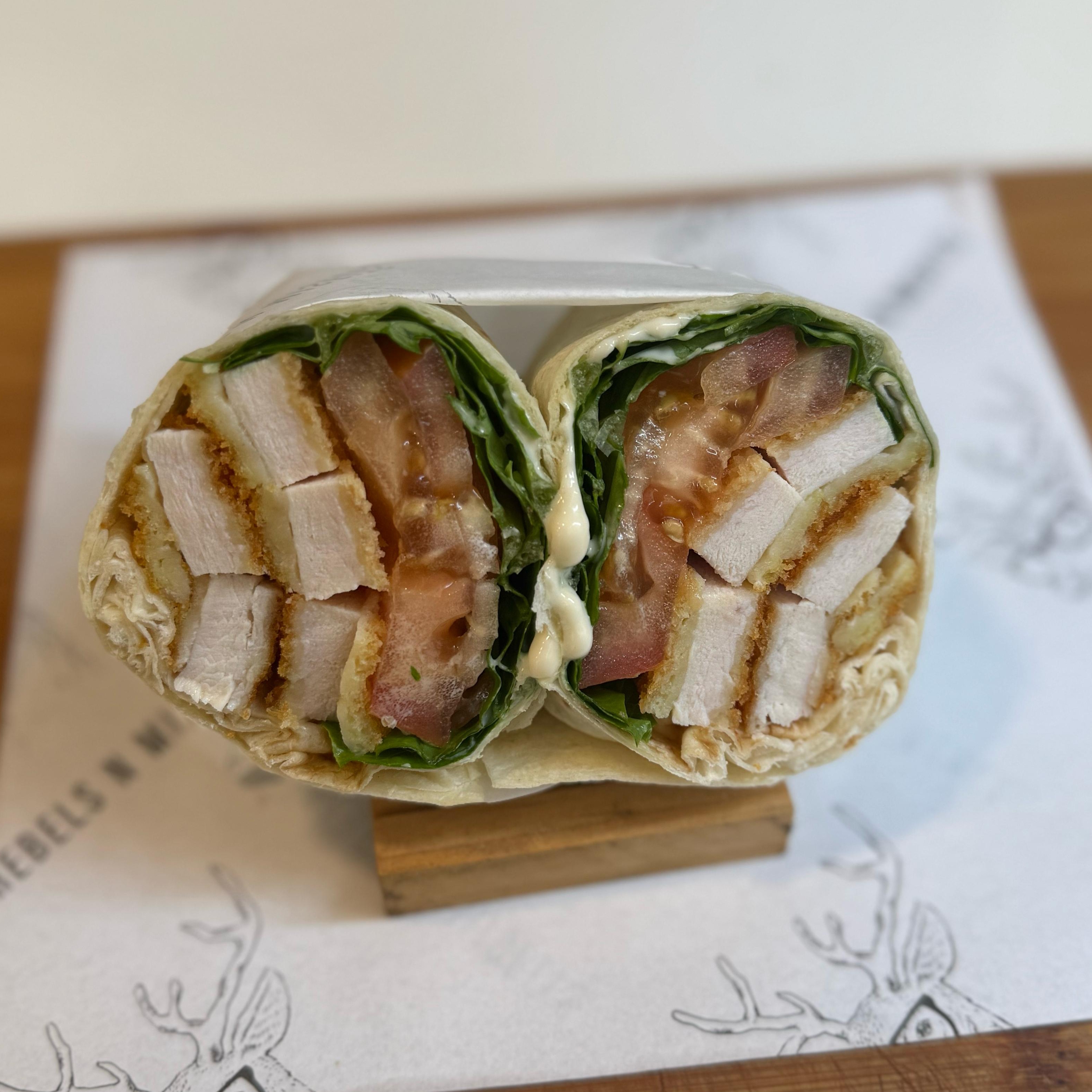 Chicken Schnitzel Wrap