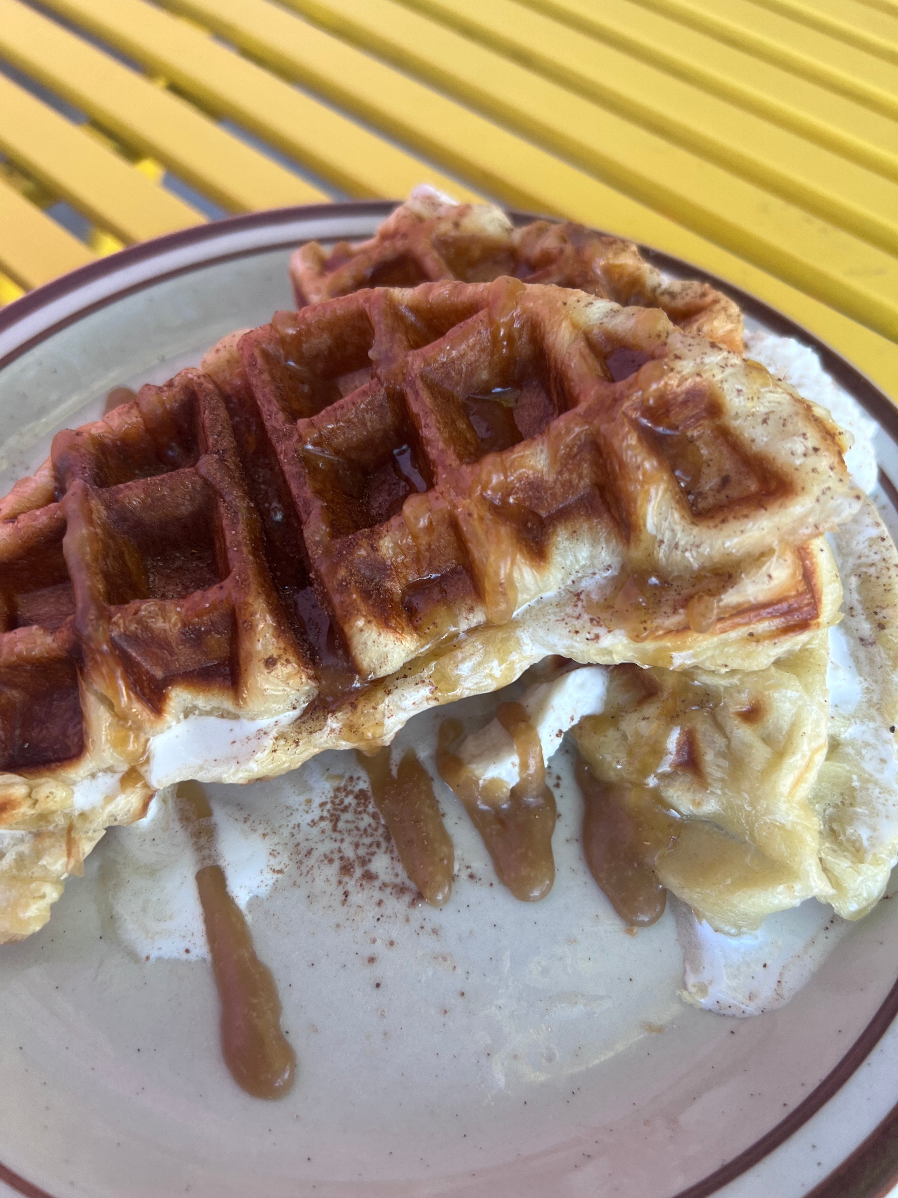 Churro PIE waffle