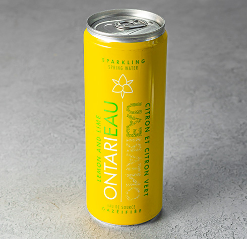 Ontarieau Sparkling Water - Lemon & Lime (355 ml)