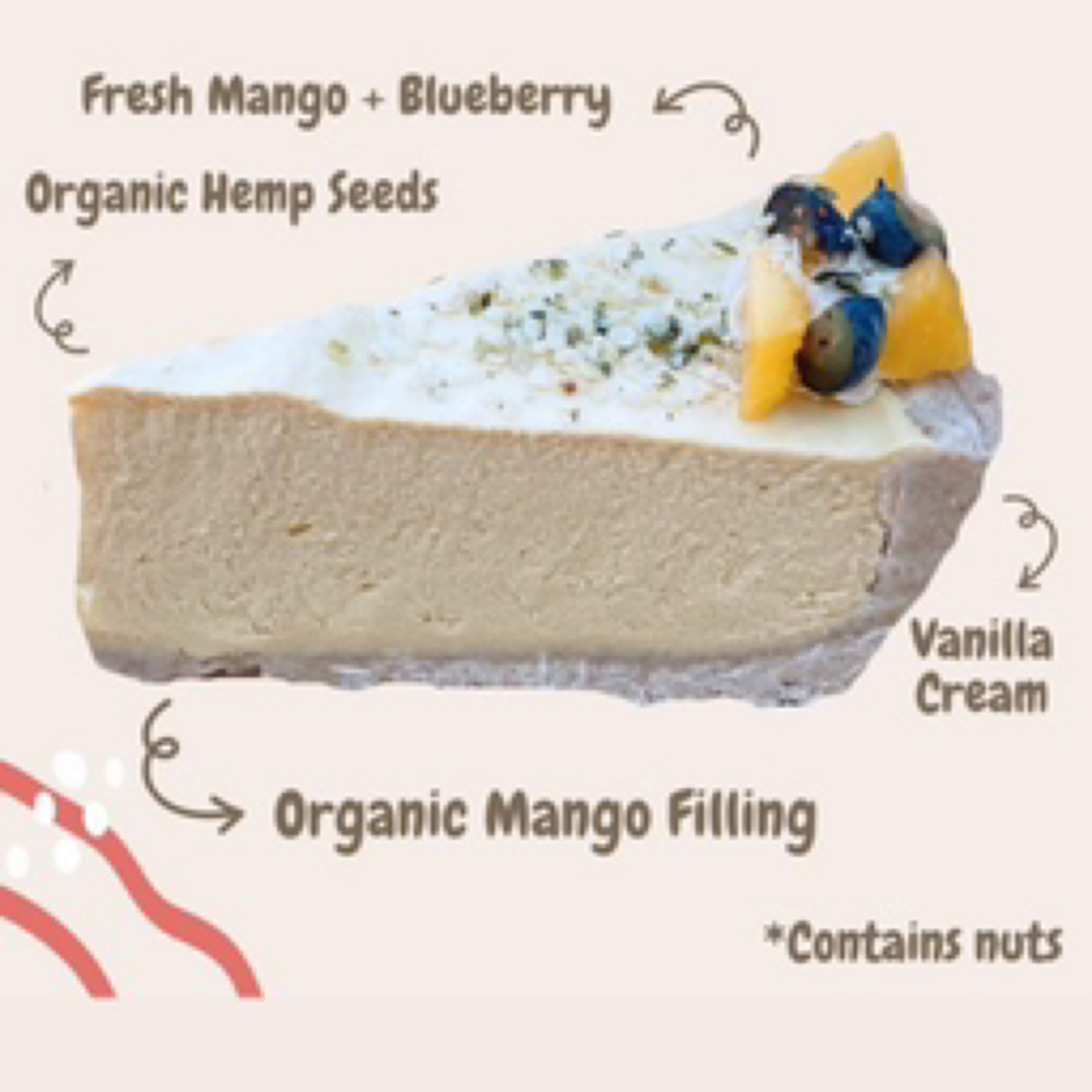 Mango Cream cheesecake (V) (GF)