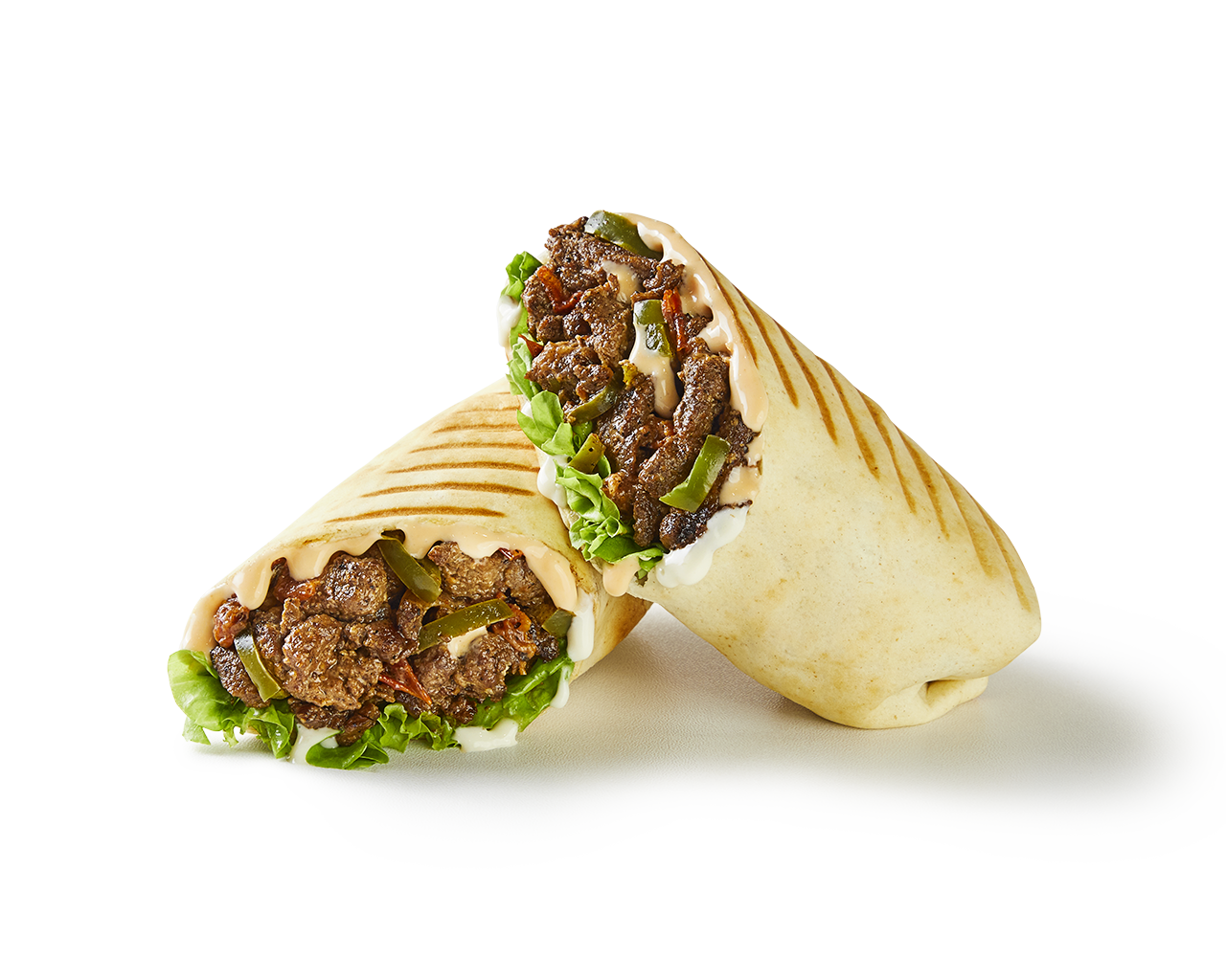Philly Cheese Steak Shawarma Wrap