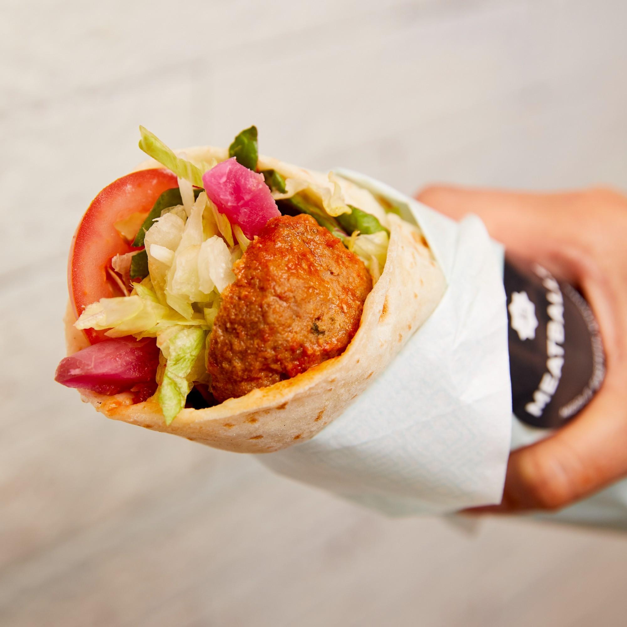 Meat Kibbeh Wrap