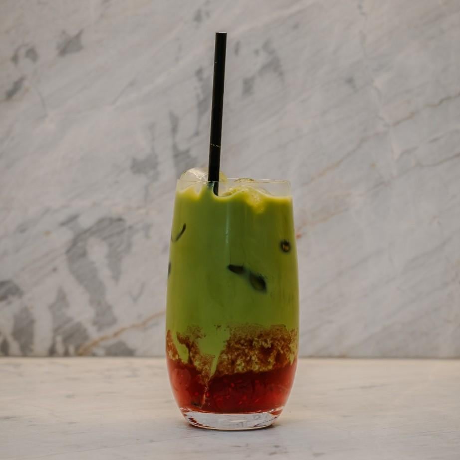 Iced Strawberry Matcha
