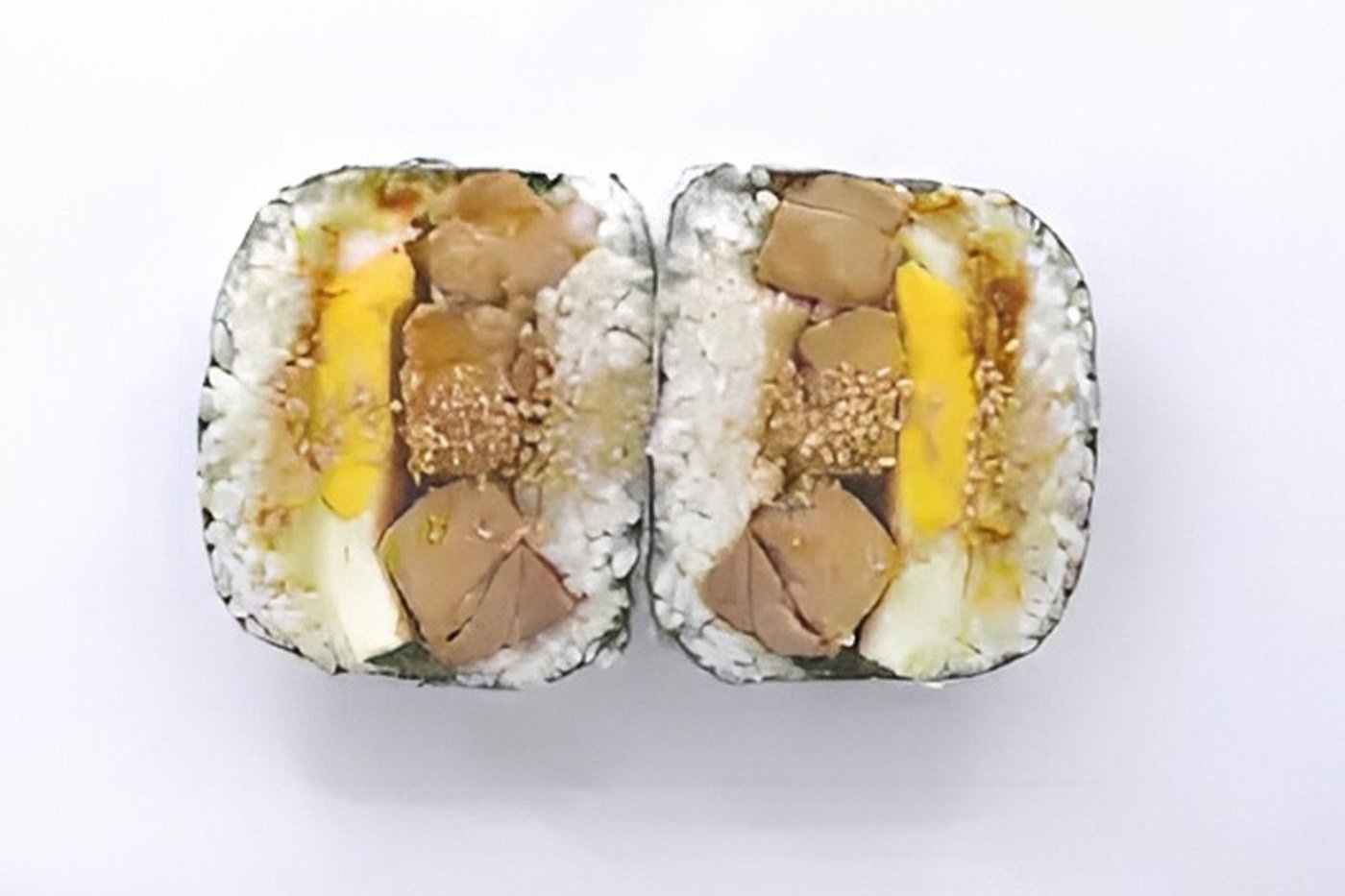 Curry flavored Cheese Teriyaki Chicken with Fried Egg ONIGIRAZU