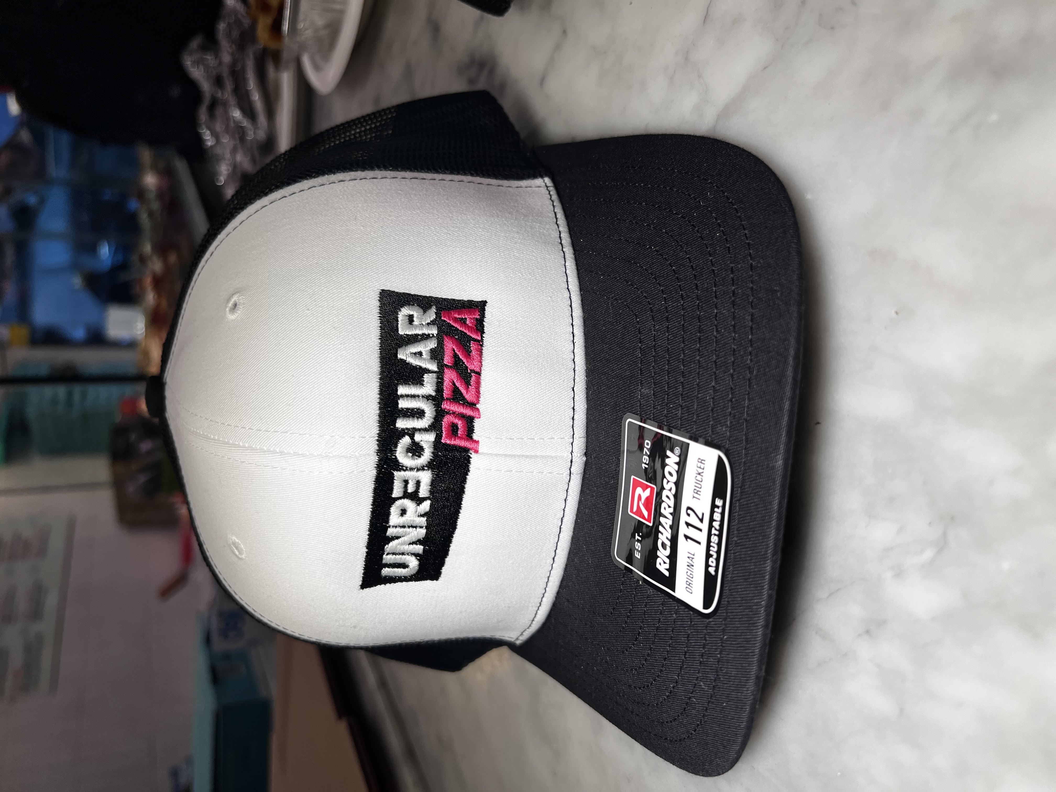 Unregular Pizza Hat trucker White