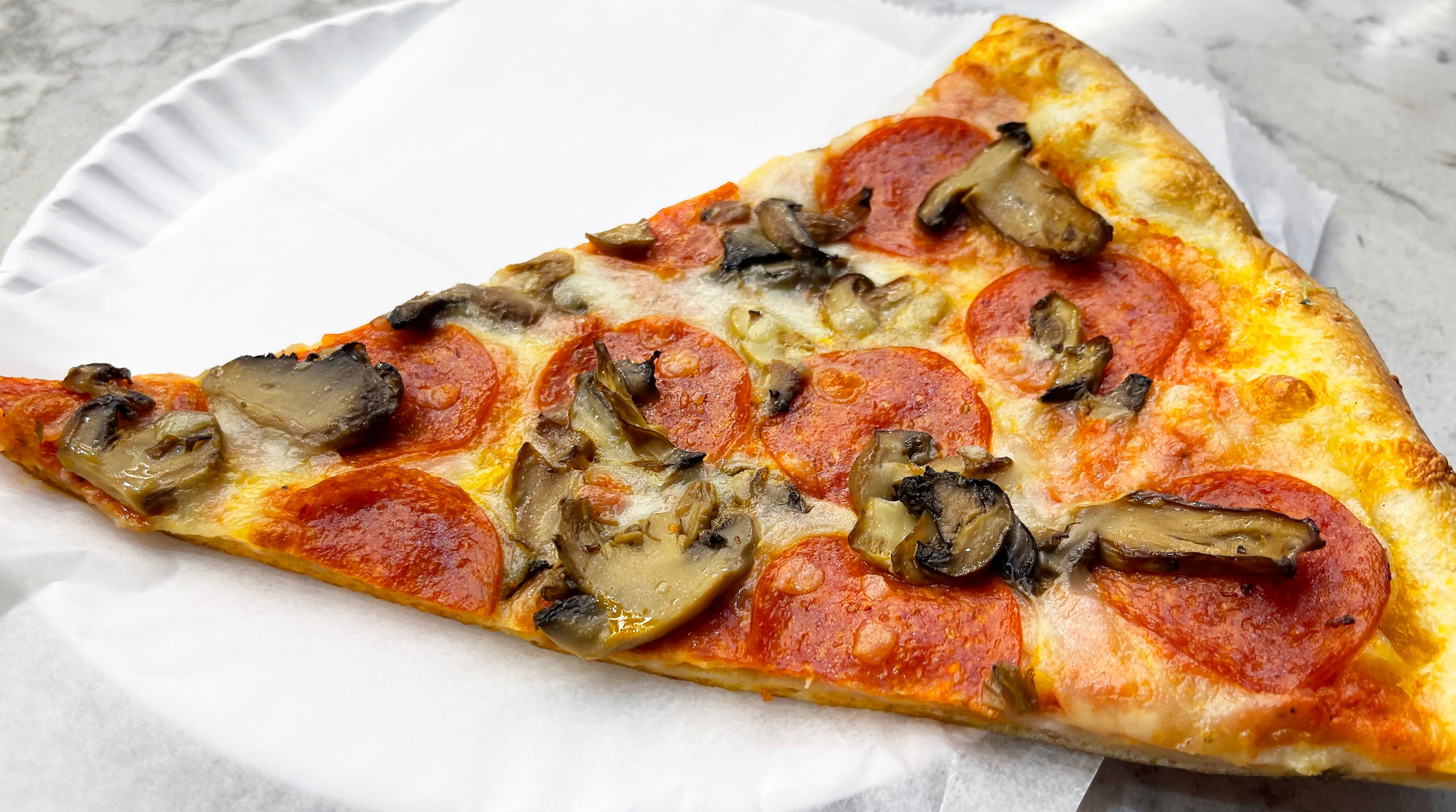 Pepperoni and Mushroom Slice