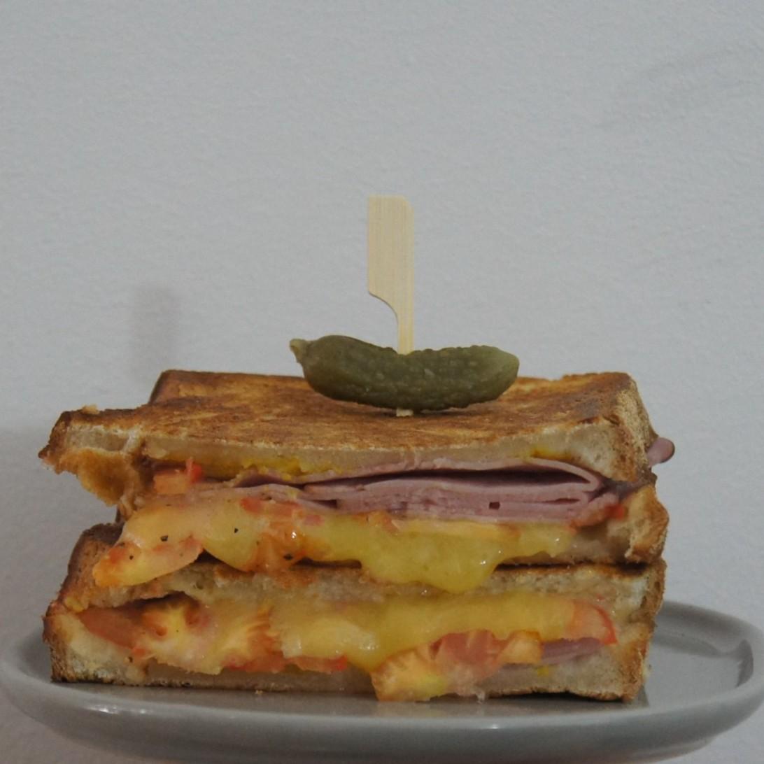 Ham, cheese & tomato toastie