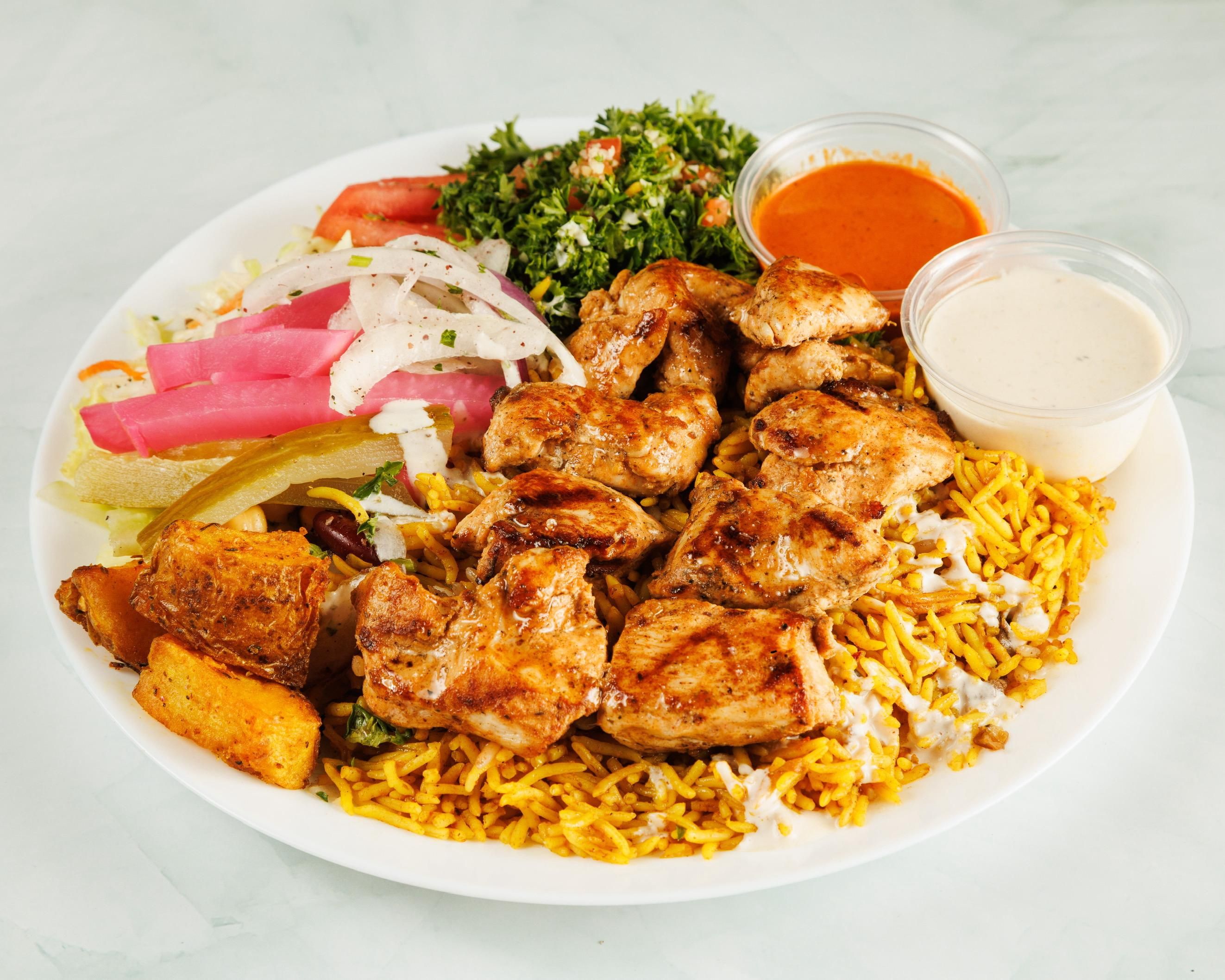 Shish Tawook Platter