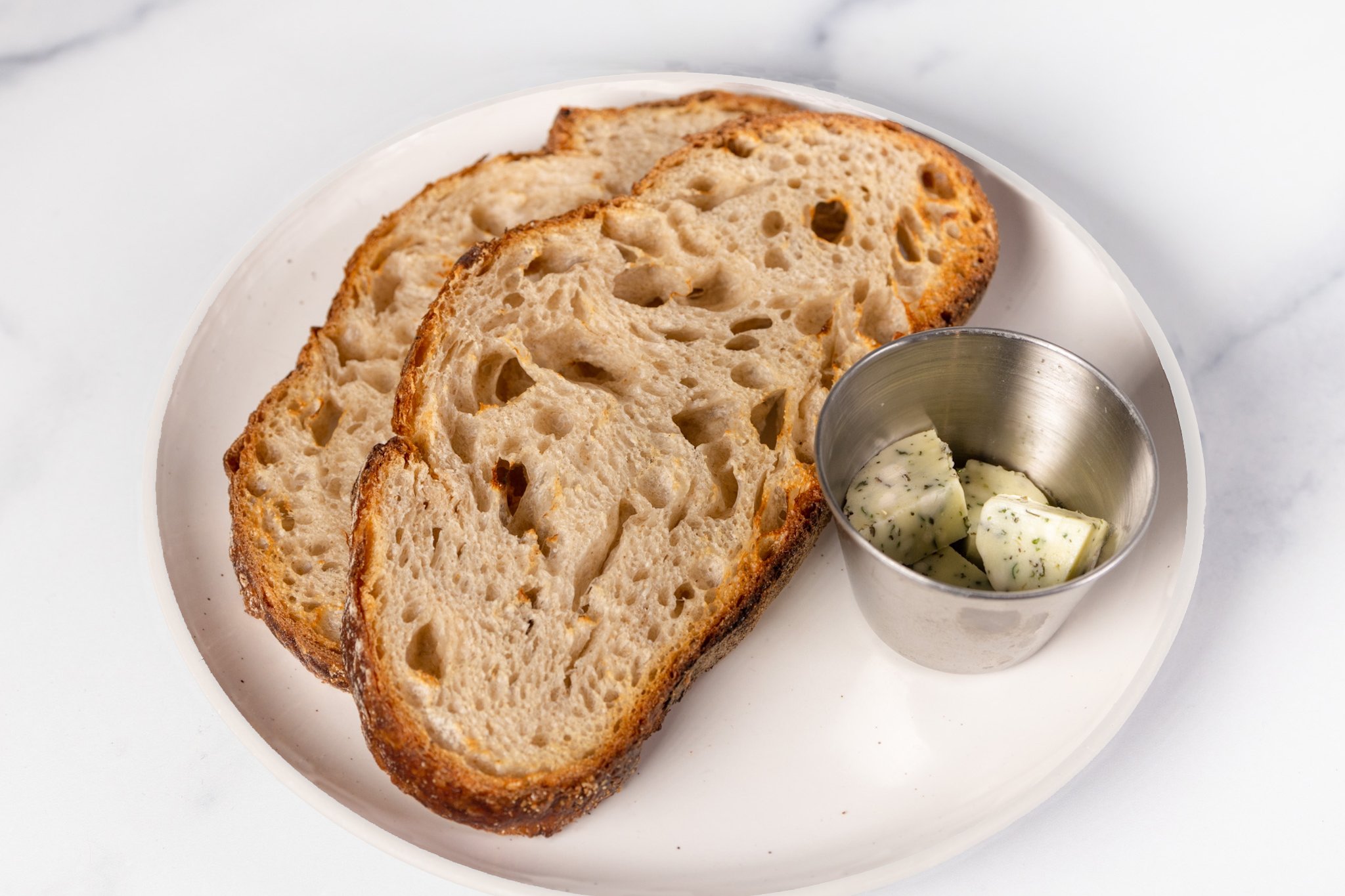 Sourdough Toast with Herbed Butter