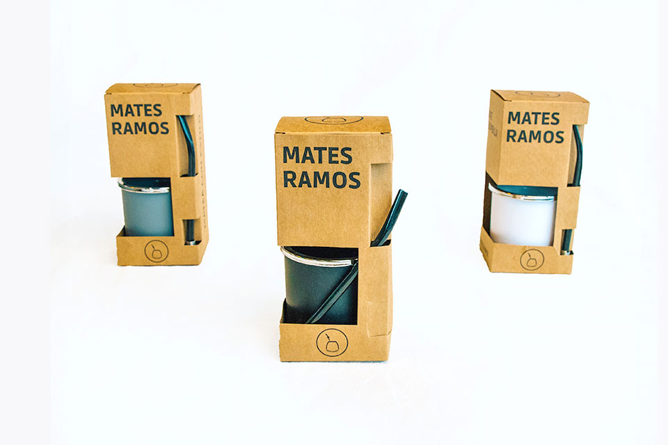 Mate Ramos Cups with straw