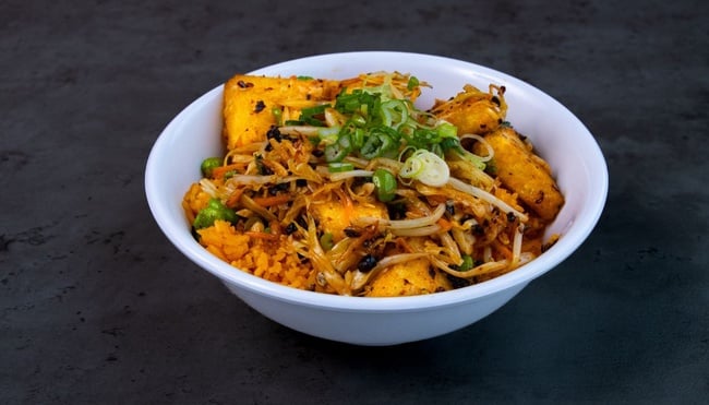 Vegan Rice Bowl BLACK BEAN TOFU