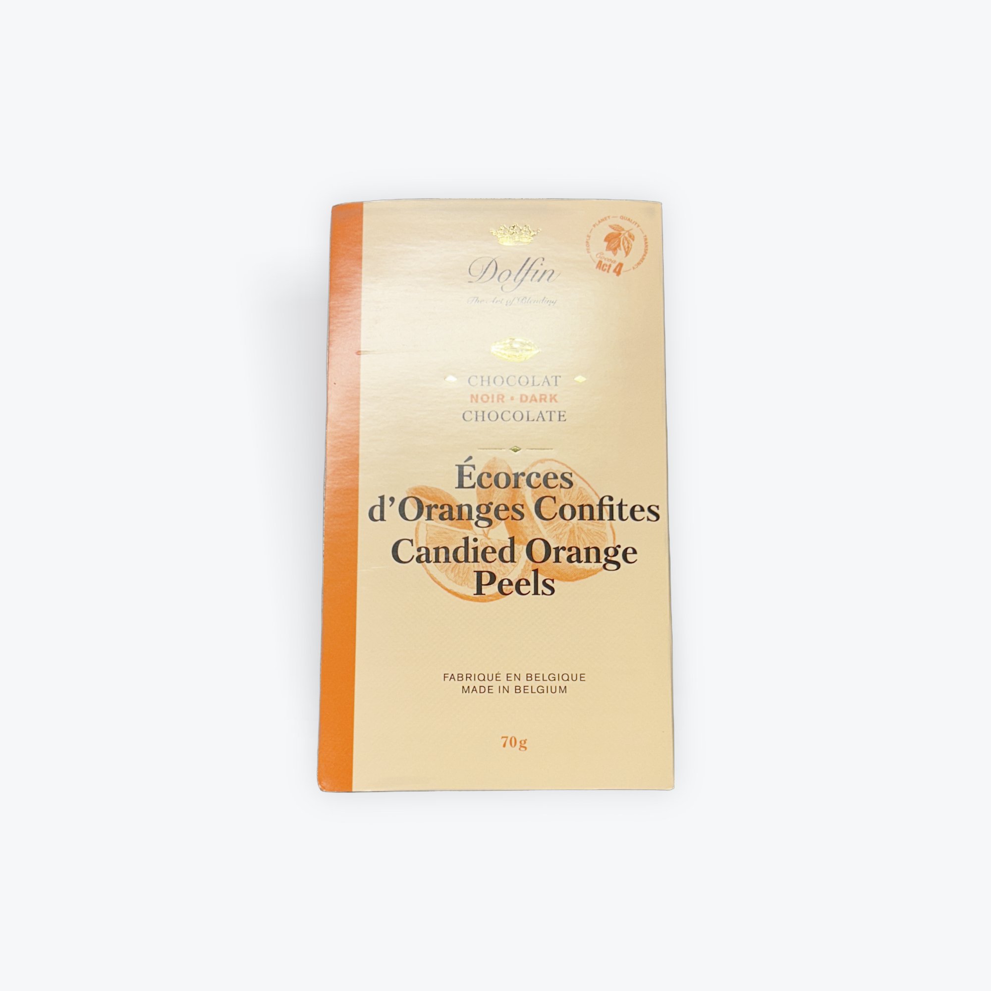 Dark bar (Candied orange) Dolfin 70g