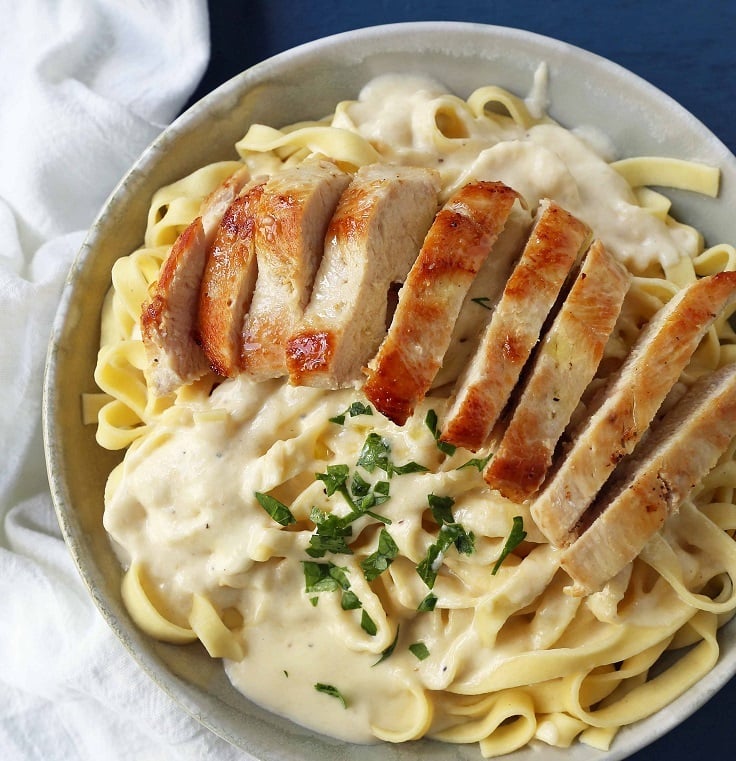 Chicken Mushrooms Fettuccine