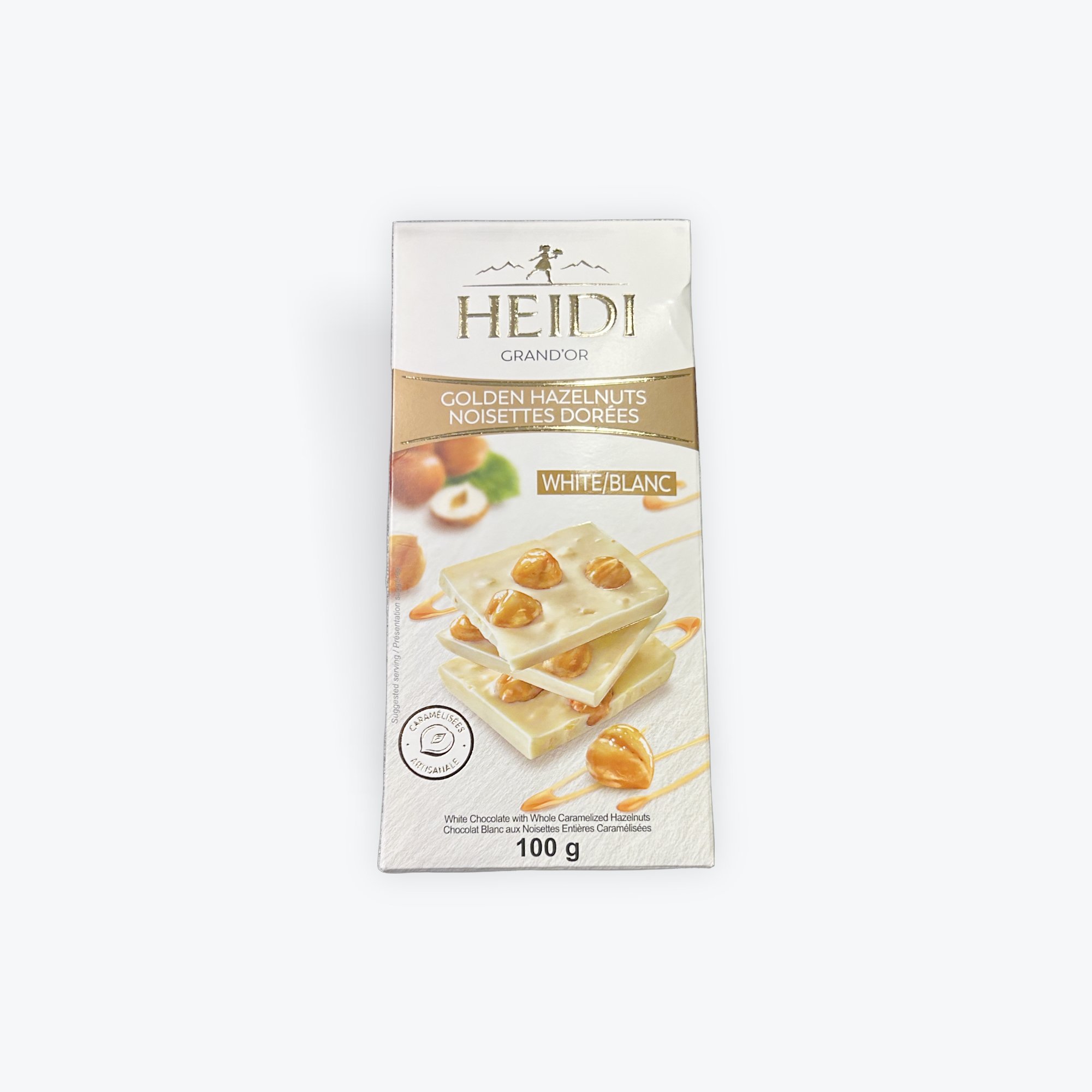 White chocolate hazelnut (Heidi) 100g